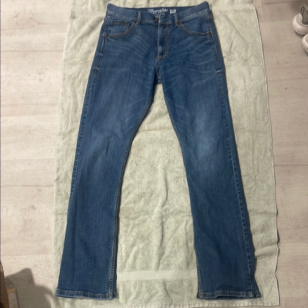 Wrangler Retro 32x36 Slim Boot Cut Jeans Medium Wash